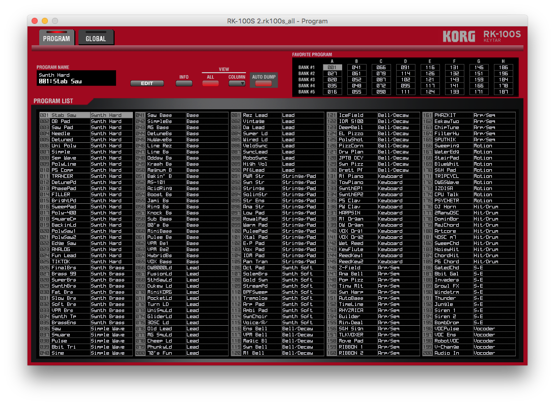 KORG RK-100S 2 (Translucent Red) - GEARLOUNGE