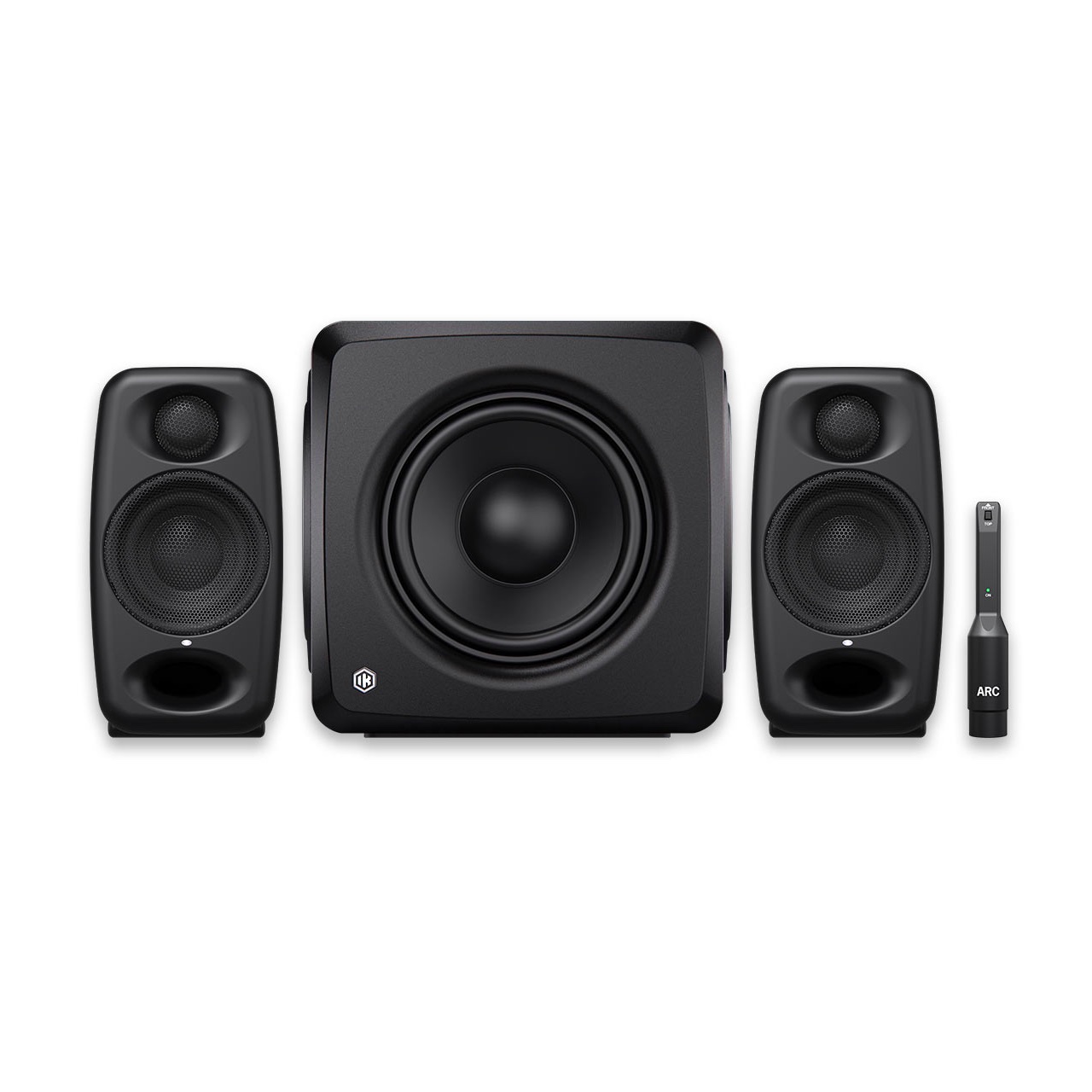 IK Multimedia iLoud Micro Monitor Pro 2.1 Bundle (Black) - GEARLOUNGE
