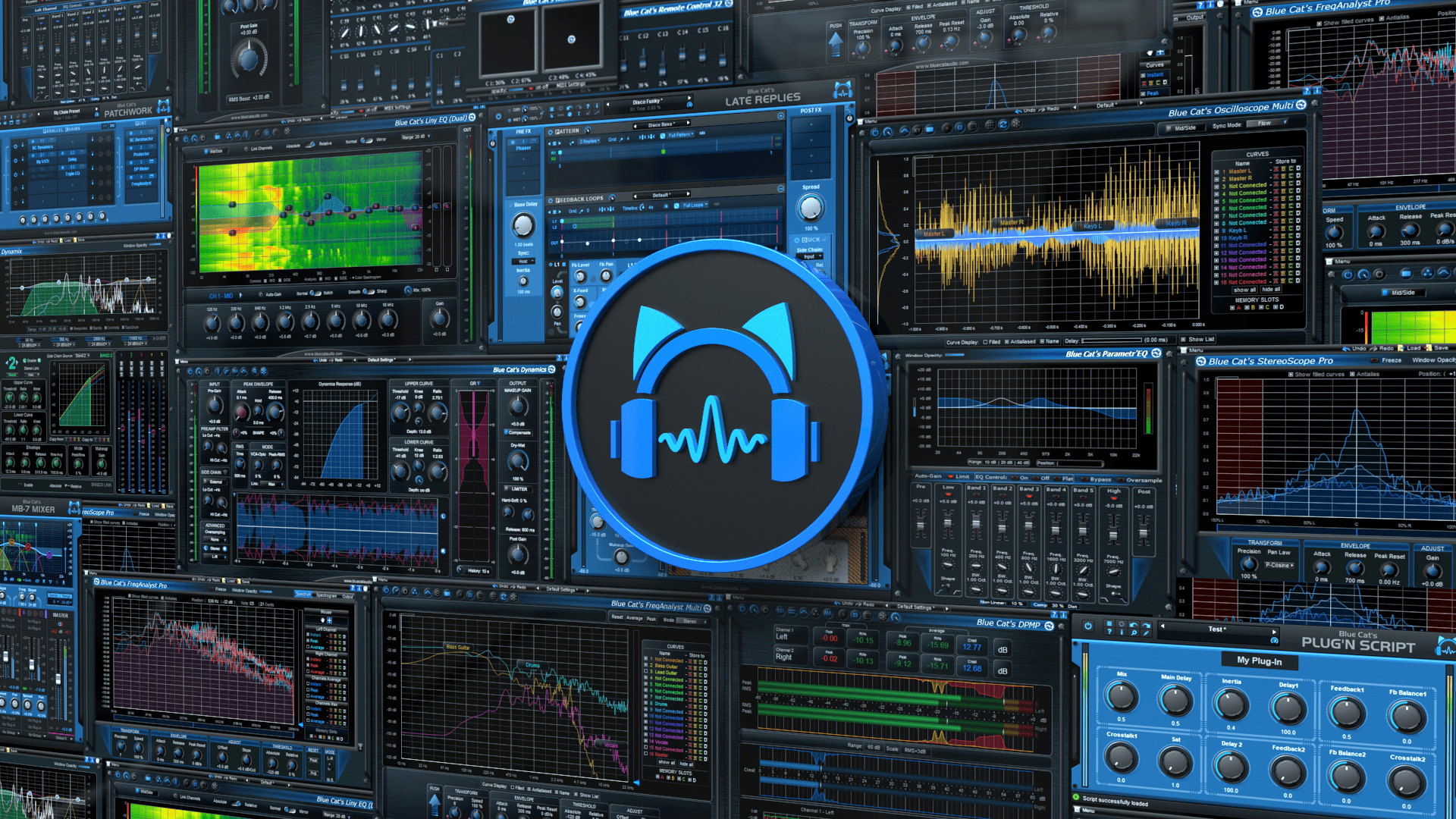 Включи программу голубой. Blue Cat Audio VST. Blue Cat Audio Plugins. Blue Cat's FREQANALYST Multi. Blue Cat's Stereoscope Multi v2.4.0.