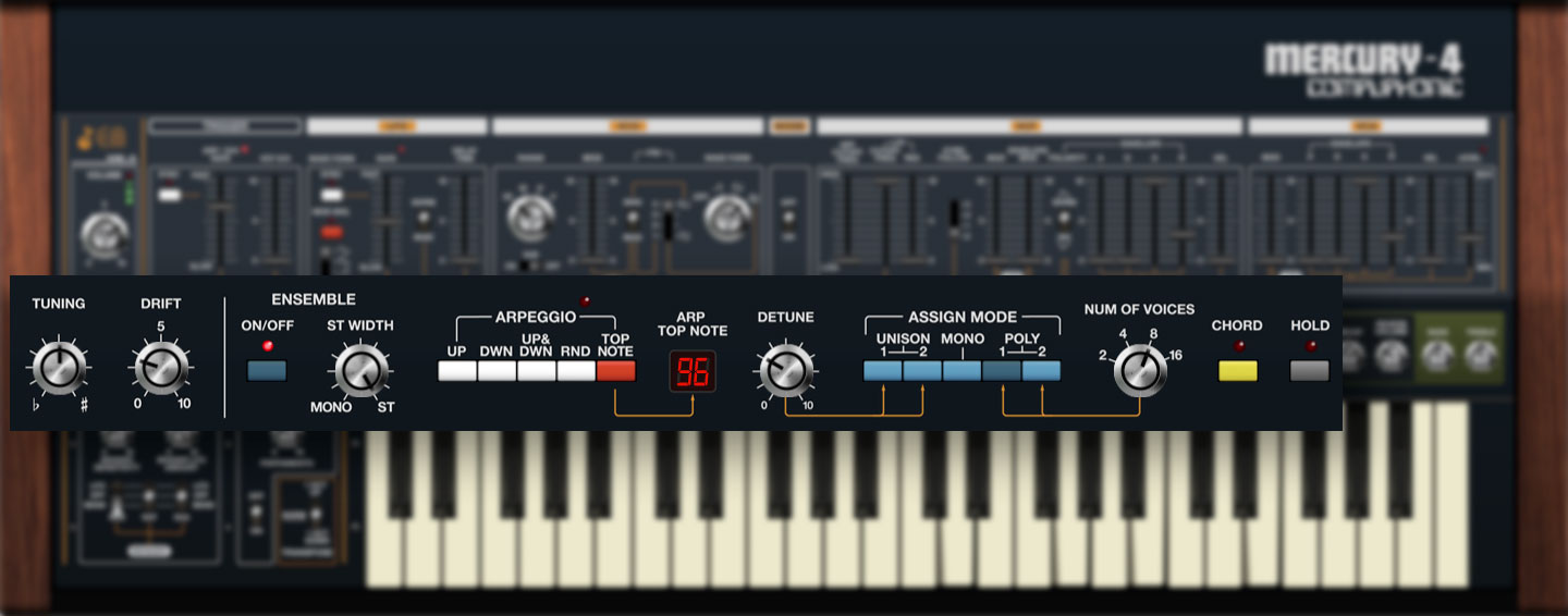 Cherry Audio Mercury4 Synthesizer Gearlounge