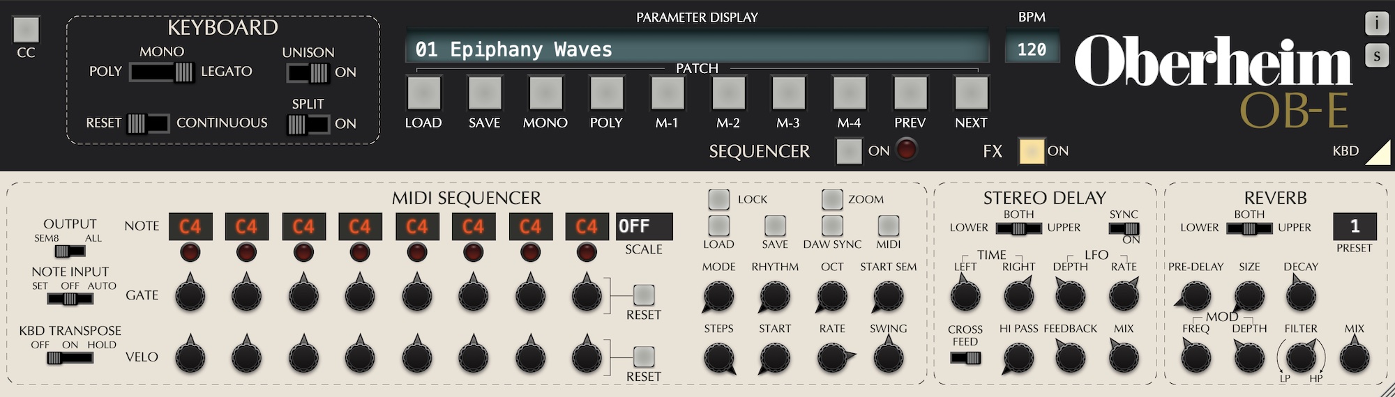 GForce Software Oberheim OB-E v2 - GEARLOUNGE