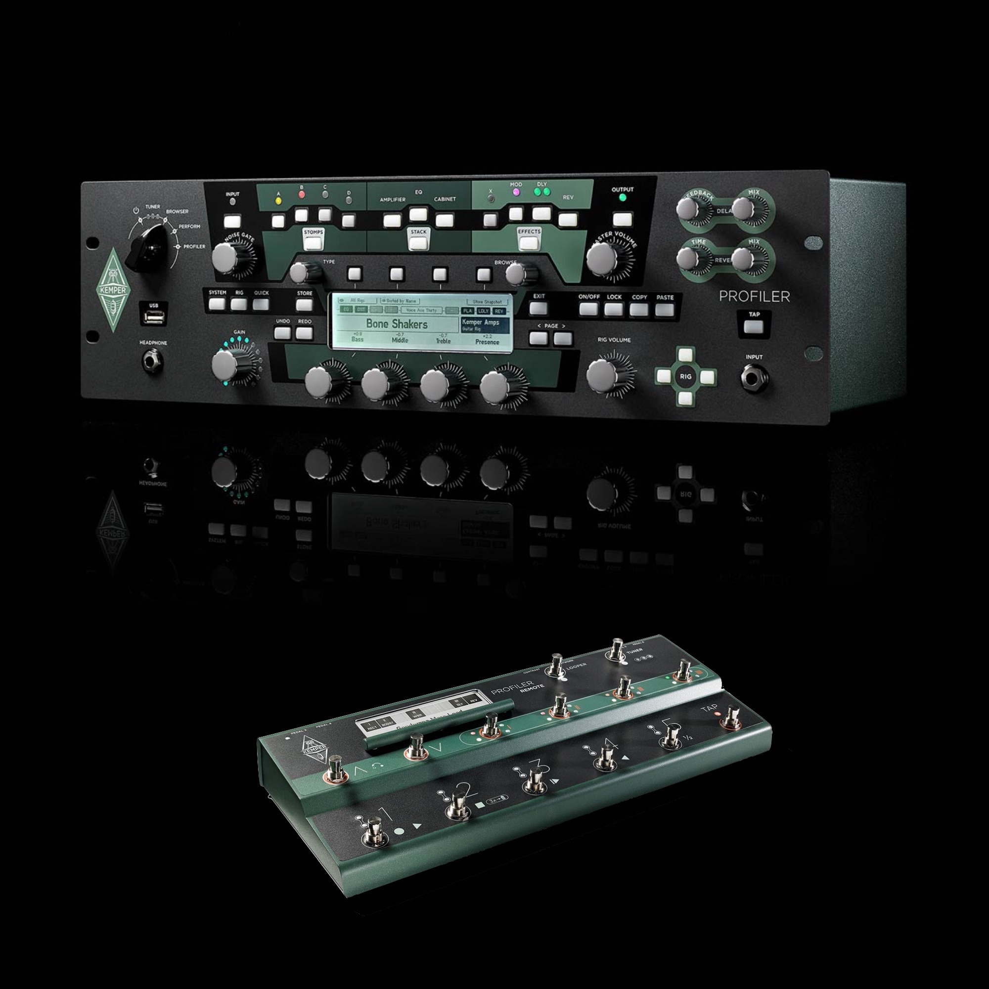 【キャビ付き】Kemper Power Rack【大村氏藤岡氏rig付き】 KEMPER KEMPER PROFILER PowerRack + PROFILER Remote (Set) - GEARLOUNGE
