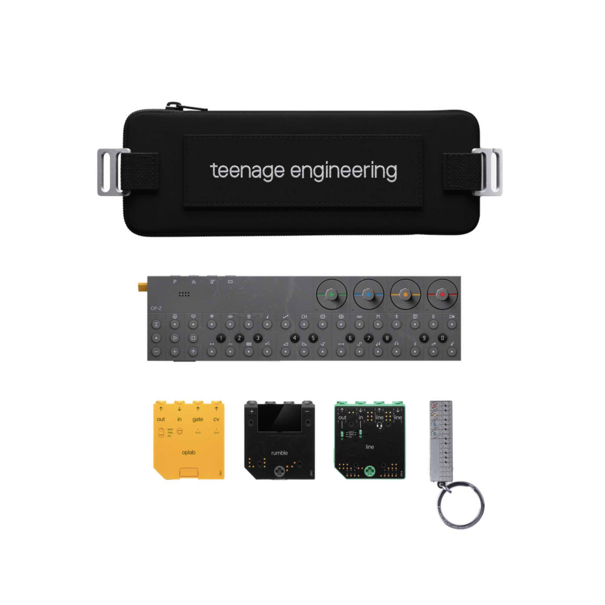 OP-Z 、line module 、miniケーブル、専用ケースセット teenage