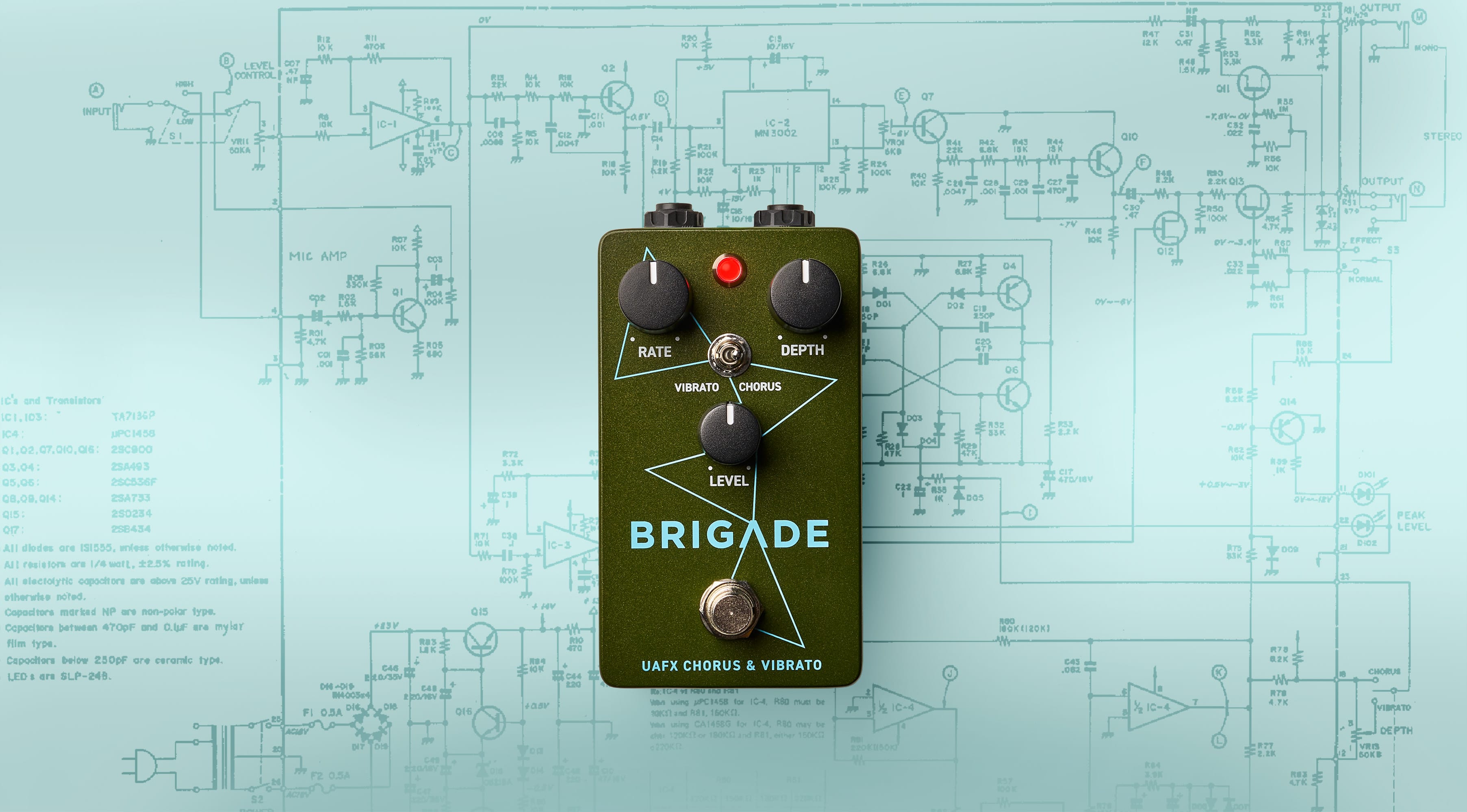 UNIVERSAL AUDIO 「BRIGADE」　美品！ UAFX Brigade Chorus & Vibrato - Universal Audio | Hookup, Inc.
