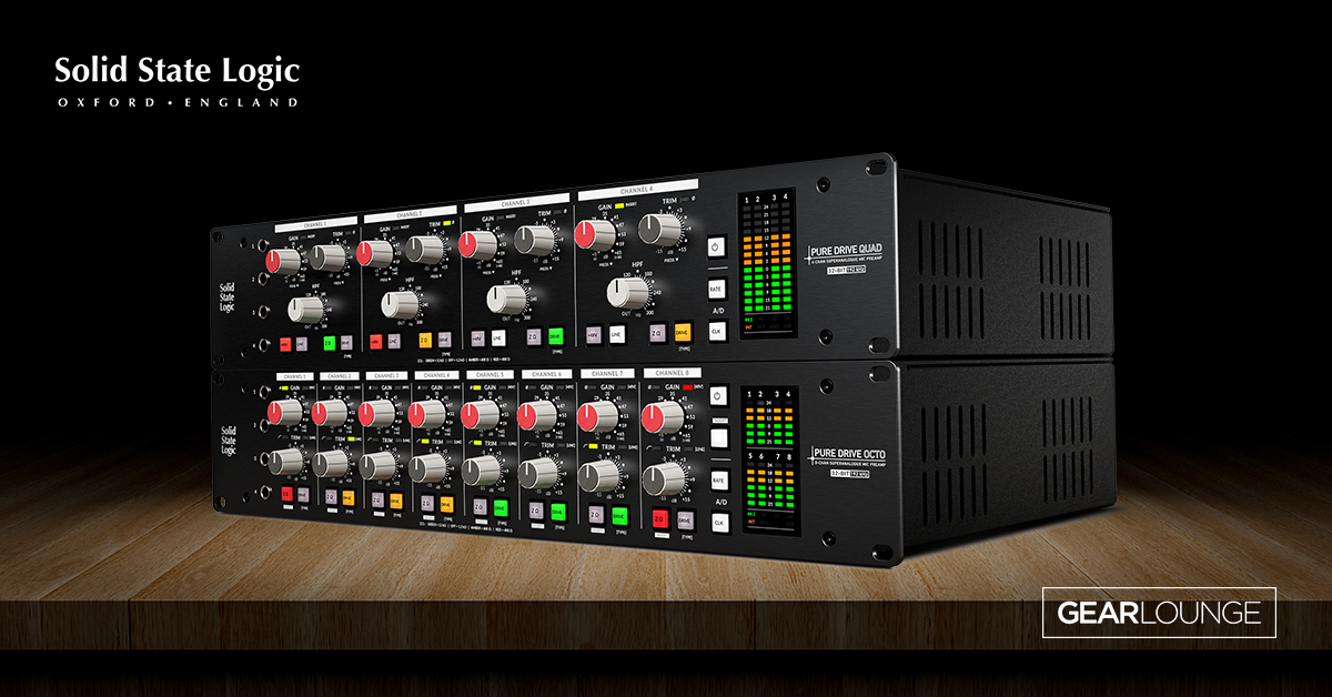 [Solid State Logic] Pure Drive Quad & Octo 출시 Gearlounge