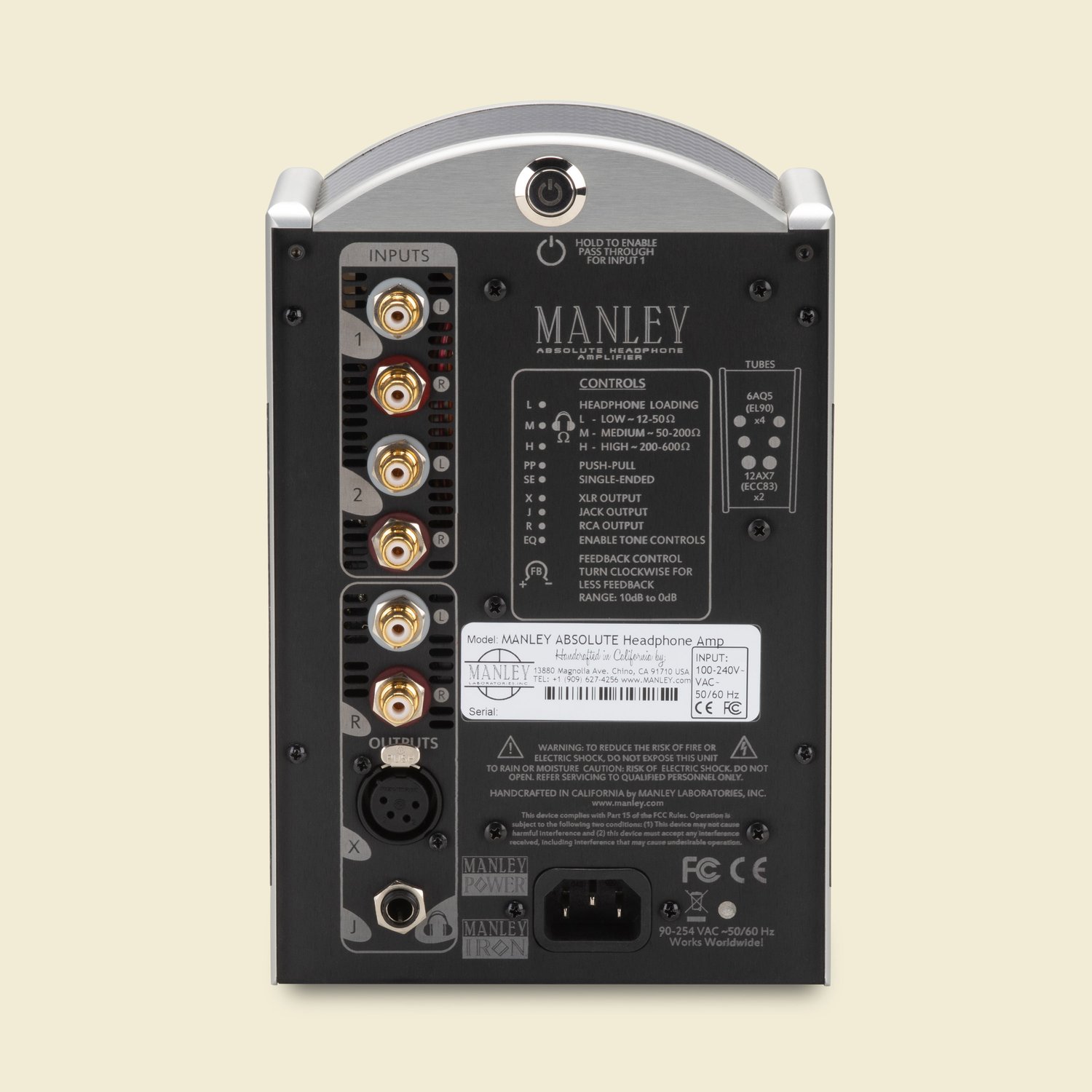 Manley Labs ABSOLUTE Headphone Amplifier (Black) - GEARLOUNGE