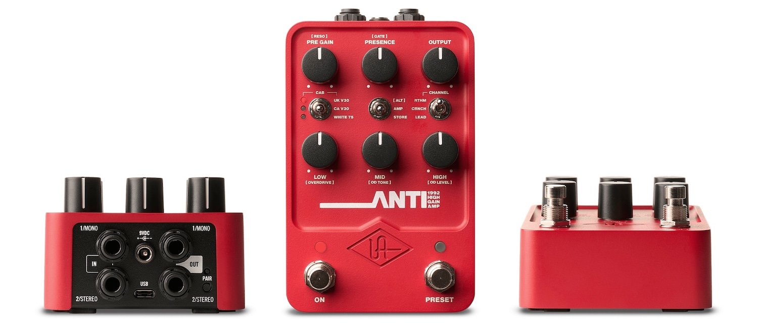 ギター uafx ANTI Universal Audio UAFX ANTI 1992 High Gain Amp – United States