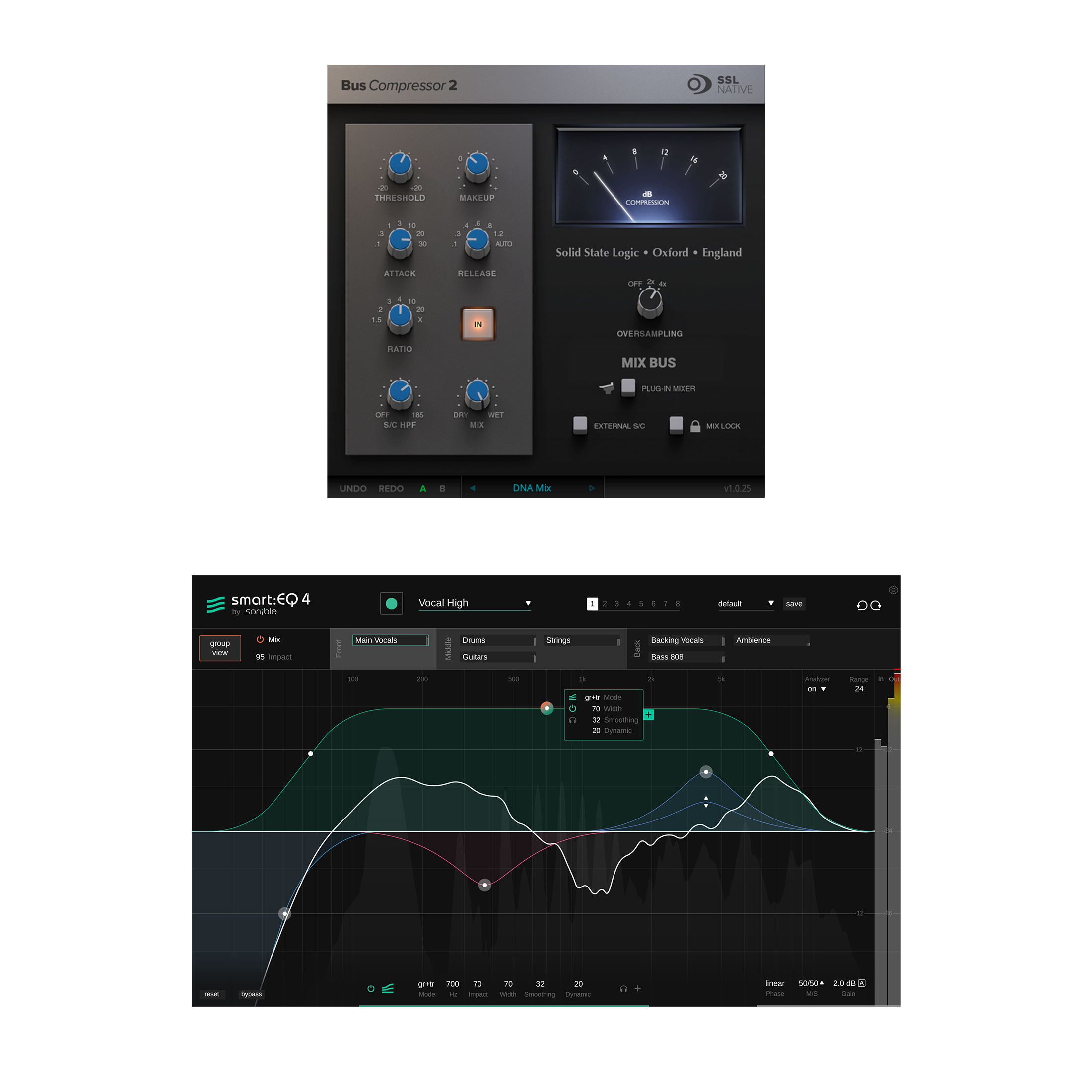 Solid State Logic × sonible SSL Bus Compressor 2 and sonible smart:EQ 4 ...