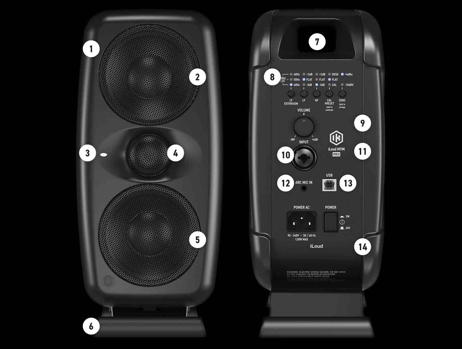 IK Multimedia iLoud MTM MKII White (Pair Bundle) - GEARLOUNGE