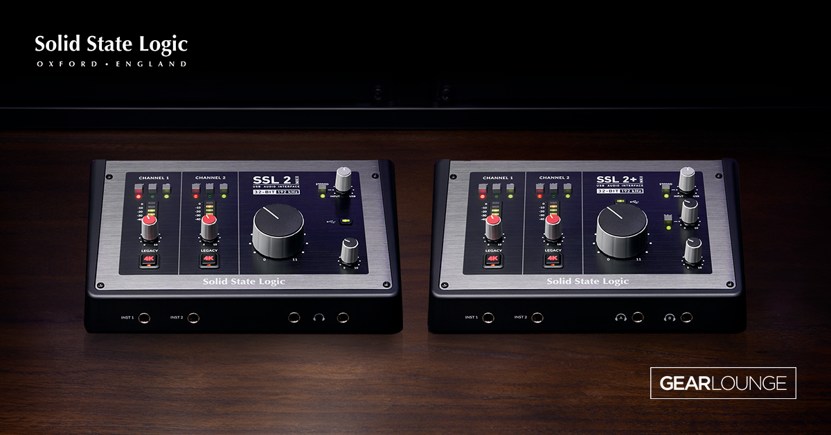 [Solid State Logic] SSL 2 MKII & SSL 2+ MKII 출시 - GEARLOUNGE