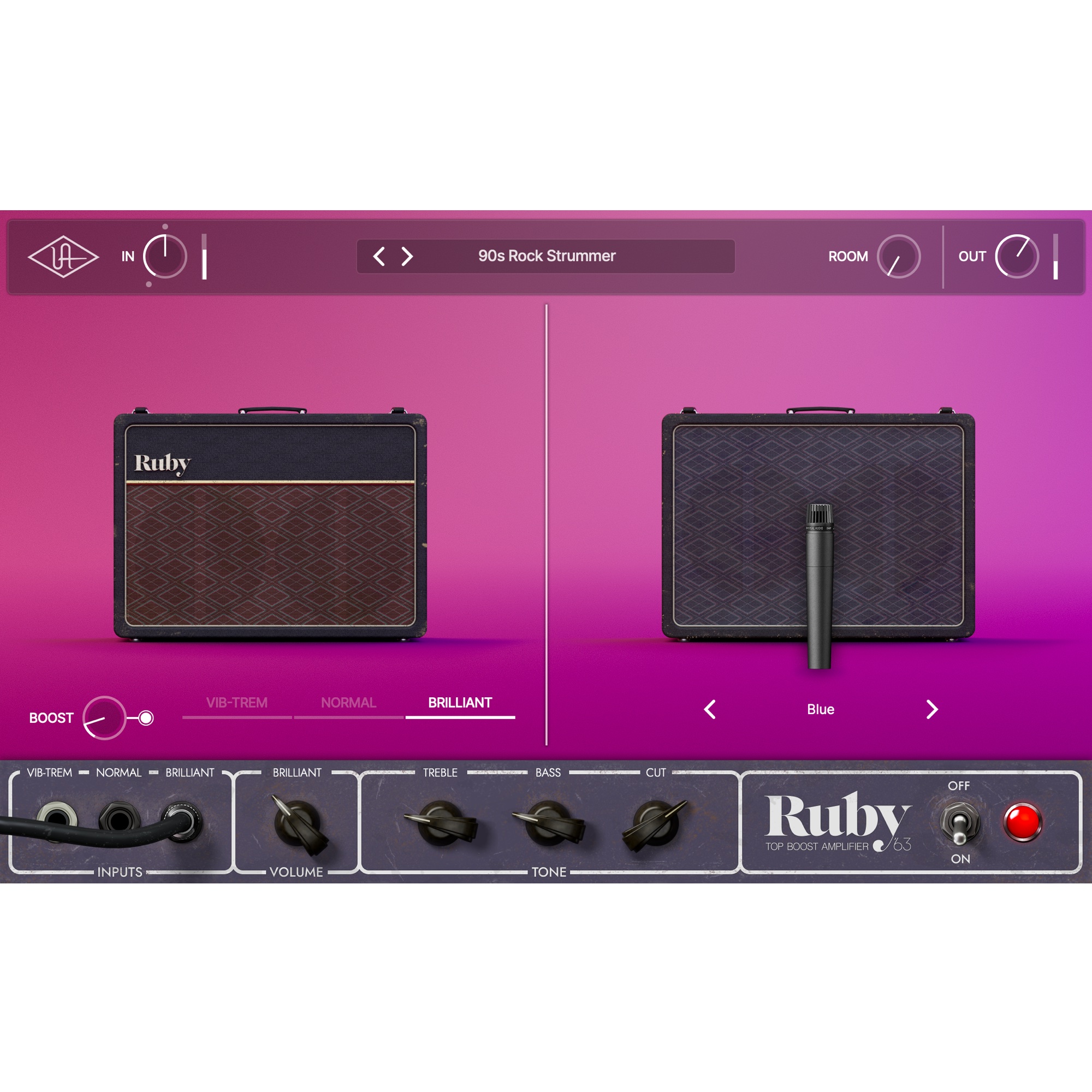 UAD Software Ruby '63 Top Boost Amplifier - Gearlounge