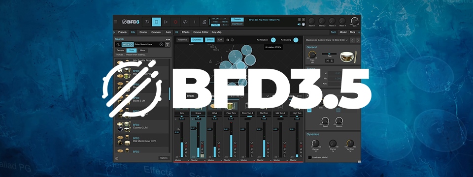 [BFD Drums] BFD 3.5 업데이트 - GEARLOUNGE