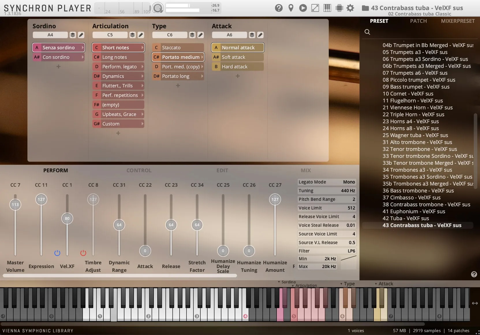 Vienna Symphonic Library Studio Contrabass Tuba - Gearlounge