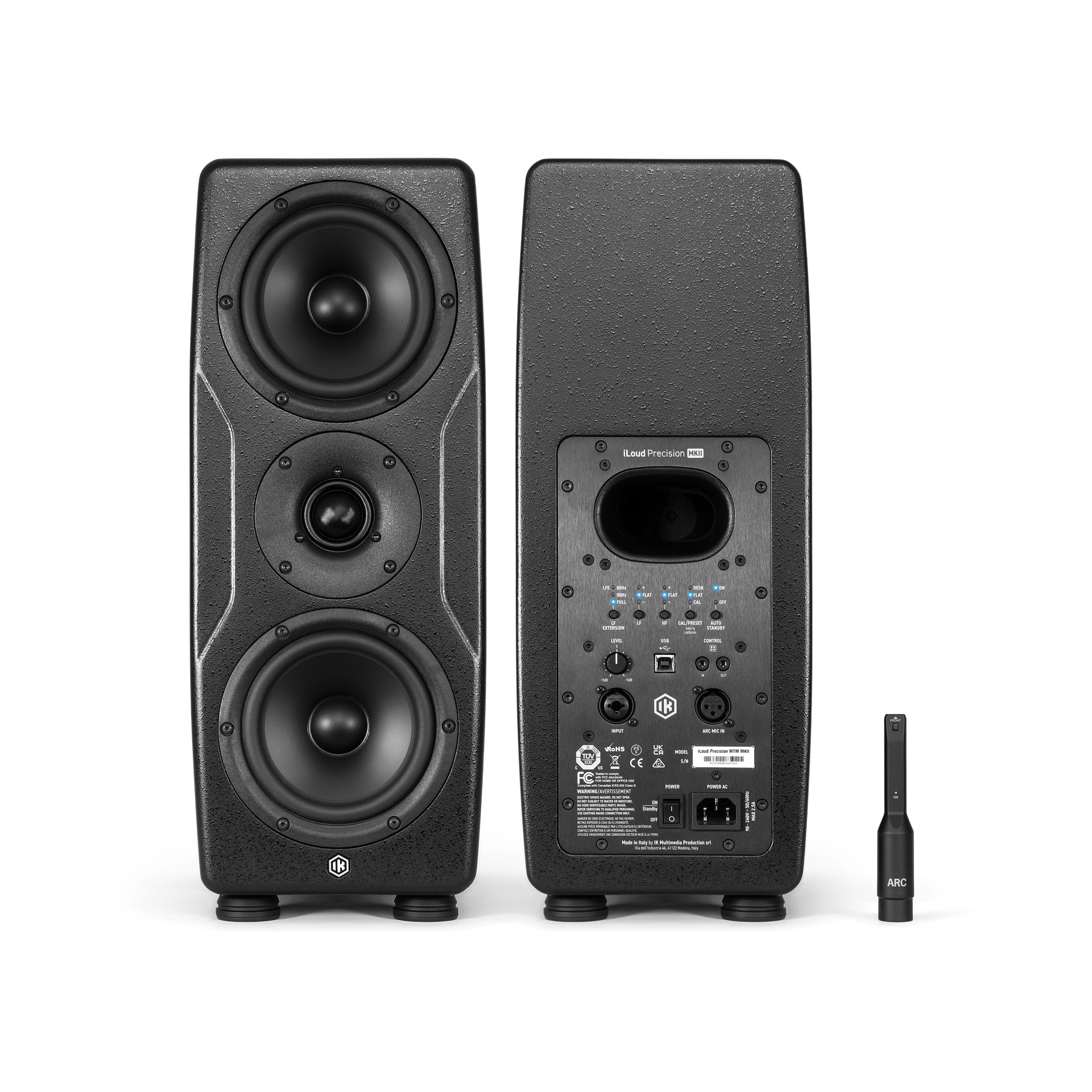IK Multimedia iLoud Precision MTM MKII Black (Pair) - GEARLOUNGE